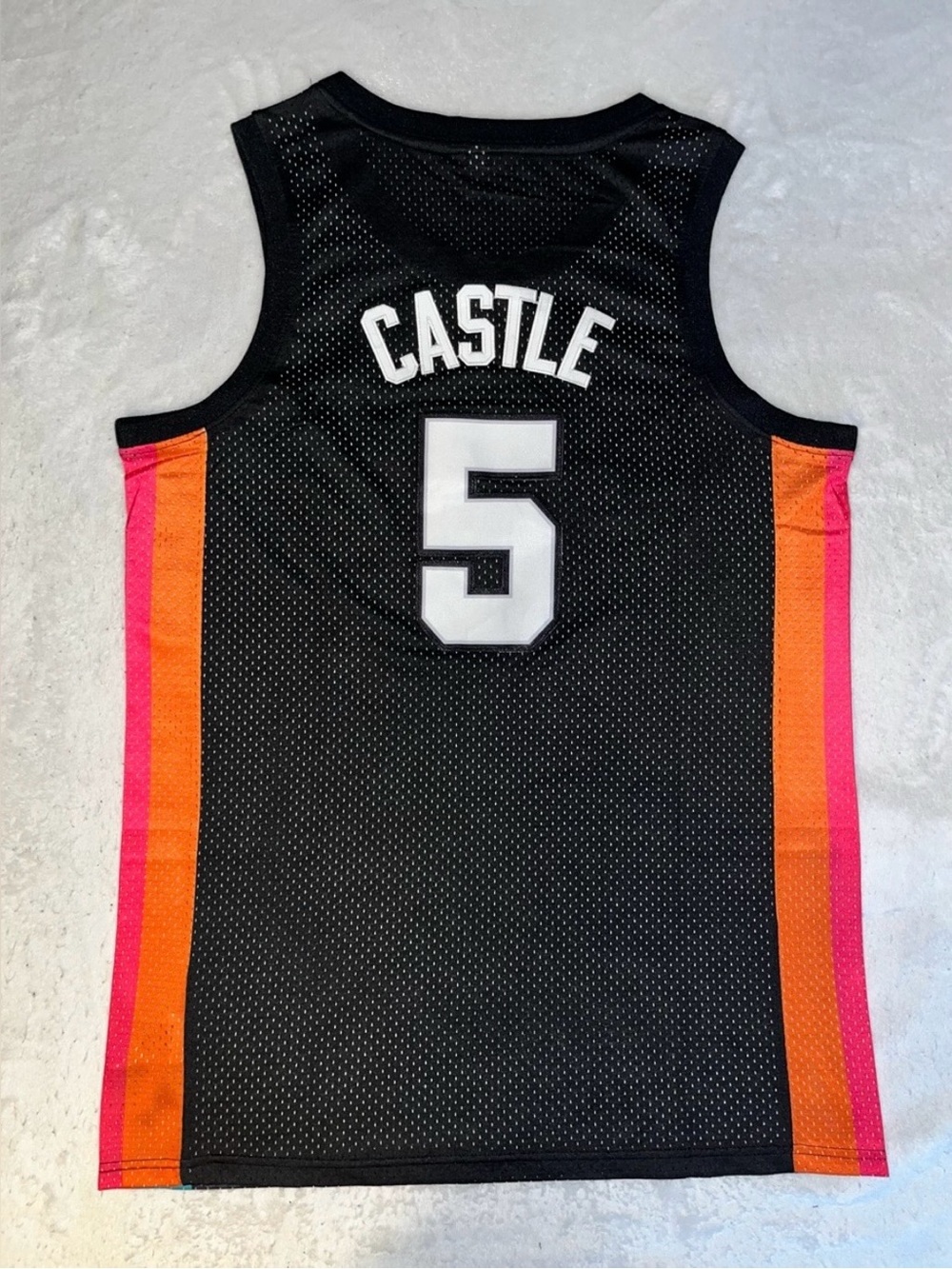 Stephon Castle #5 San Antonio Spurs Black Basketball Jersey Men’s Size XL / NWOT